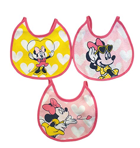 3 bavaglini Disney assortiti in cotone (Minnie) - Home Shopping Italia 