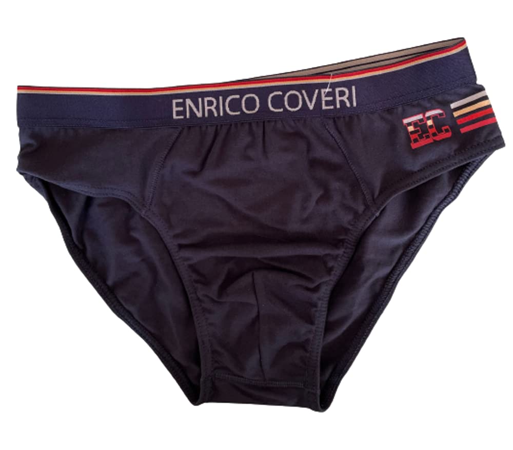 Slip e Boxer (6 Paia) da Uomo Cotone Elasticizzato Elastico Esterno Colori Assortiti Art. EB1200 e ES1200 - Enrico Coveri - Home Shopping Italia 
