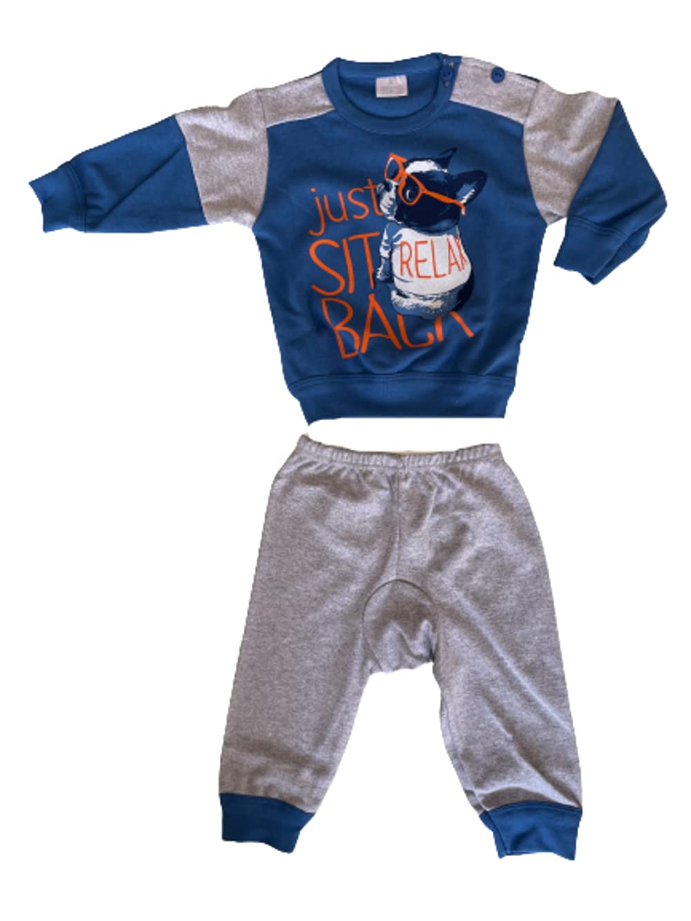 Sogno Sondesto Pigiama Lungo Due Pezzi con Spalla Aperta Cotone Interlock Neonato Baby - Home Shopping Italia 