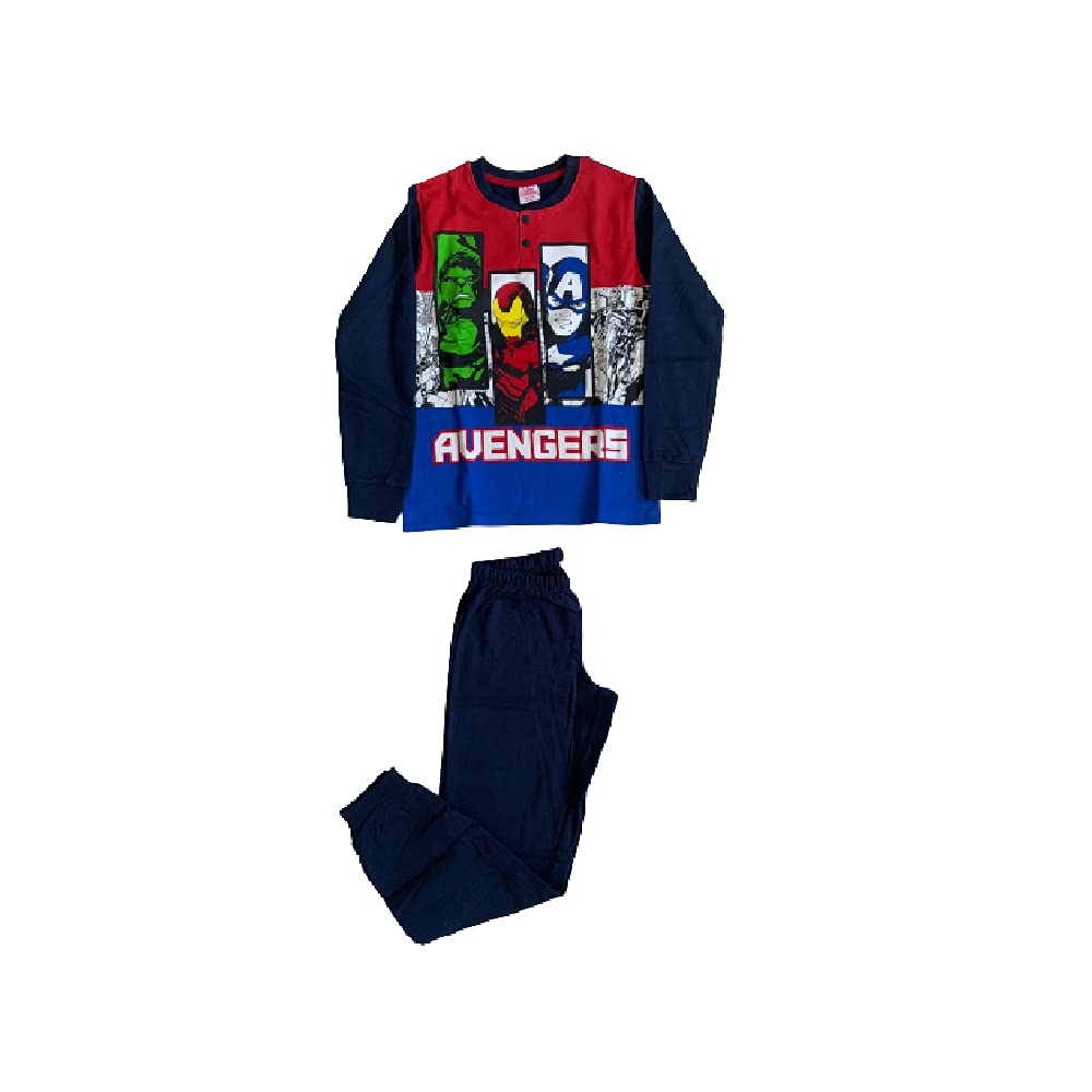 Sabor Pigiama Bambino Lungo a Due Pezzi Invernale Varie Taglie e Colori - Supereroi - Home Shopping Italia 