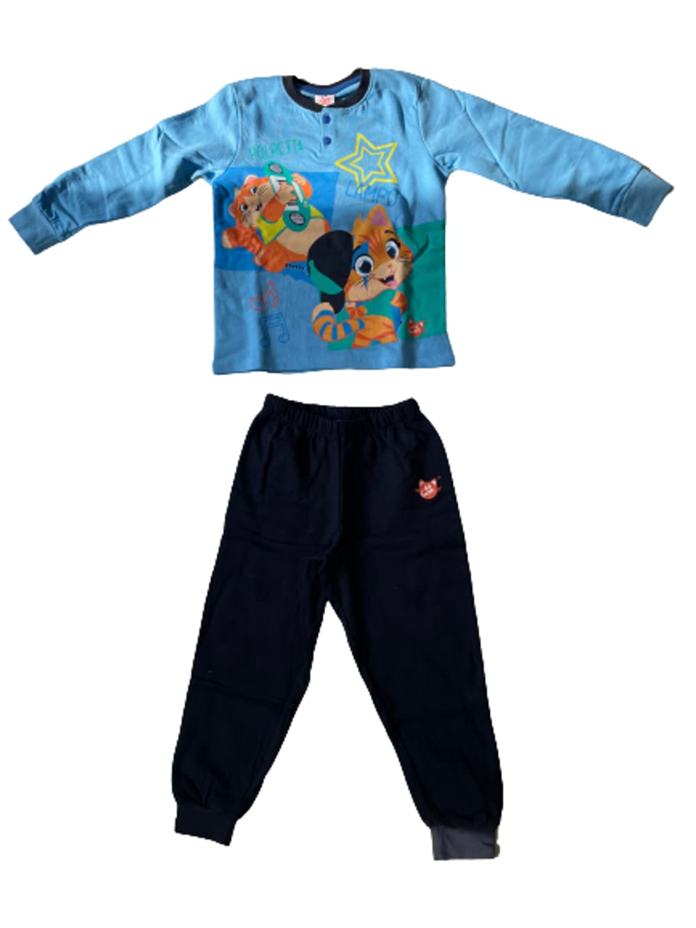 Sabor Pigiama da Bambino in Cotone Felpato Topolino 44 Gatti Supereroi Topolino Bambino 3-7 Anni Pigiama Invernale - Home Shopping Italia 
