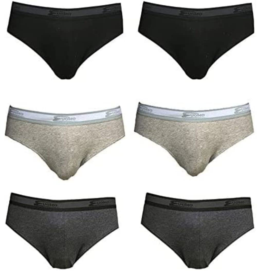 Generic Slip da uomo elastico esterno scelta di modelli varie taglie e colori disponibili ad 1-3-6-9 pezzi (4/M, Colori classici assortiti scuri, 1) - Home Shopping Italia 
