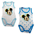 Disney 2 Body Neonato Spalla Larga in Cotone Mickey Nuova Collezione Art. WD101276 Nuvola (6 Mesi) - Home Shopping Italia 