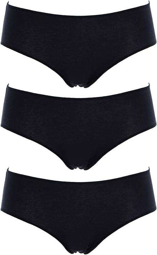 Cotonella, Midi Donna in Morbido Cotone bielastico e Finiture Invisibili - Confezione da 3 Pezzi - Art. 3488K3 - Home Shopping Italia 
