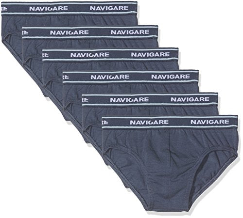 Navigare 13023 Mutande, Multicolore (Navy / Jeans / Jeans / Bluette / Azzurro / Grigio), 4-5 Anni (Taglia produttore:4), Pacco da 6, Bambino - Home Shopping Italia 