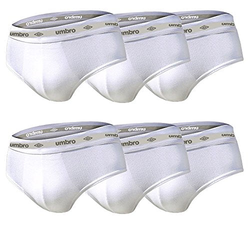 Umbro Set 6 Pezzi Slip Uomo in Cotone Elasticizzato Art. 700 (Bianco, 6/XL) - Home Shopping Italia 