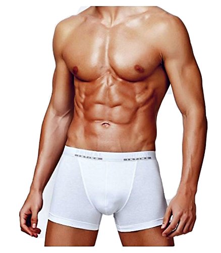 PRIMAL N. 3 Boxer Uomo in Cotone BIELASTICO Soft Colore Bianco con Elastico PARLATO - Home Shopping Italia 