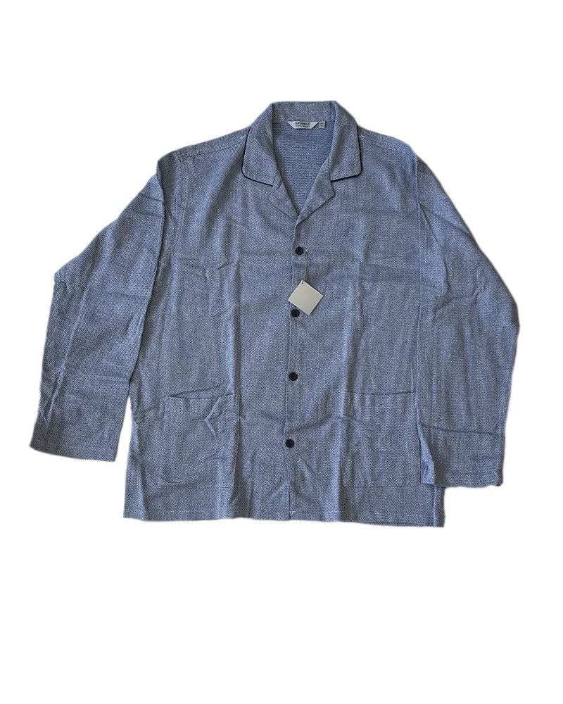 Generic Pigiama Uomo Due Pezzi Giacca Azzurra Pantalone Blu Cotone Stile Classico - Diplomat - Home Shopping Italia 