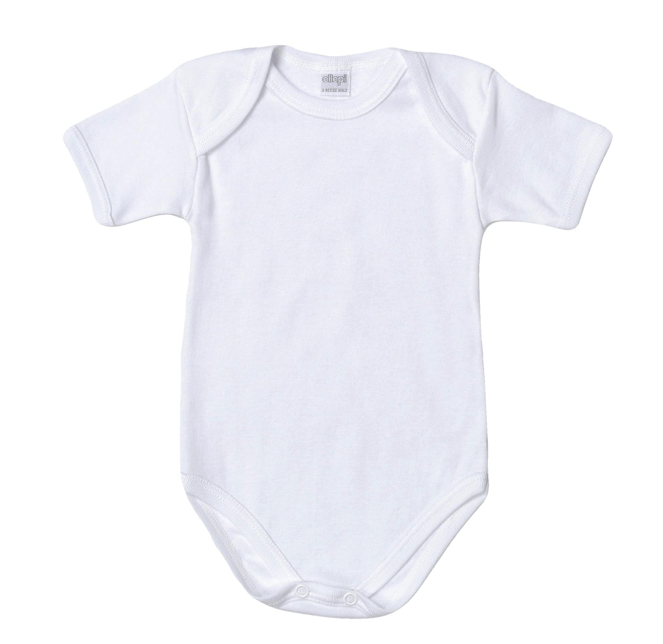 Ellepi Pacco 3 Pezzi AF802 Body Intimo Bimbo Bimba in 100% Cotone Manica Corta Colore Bianco - Home Shopping Italia 
