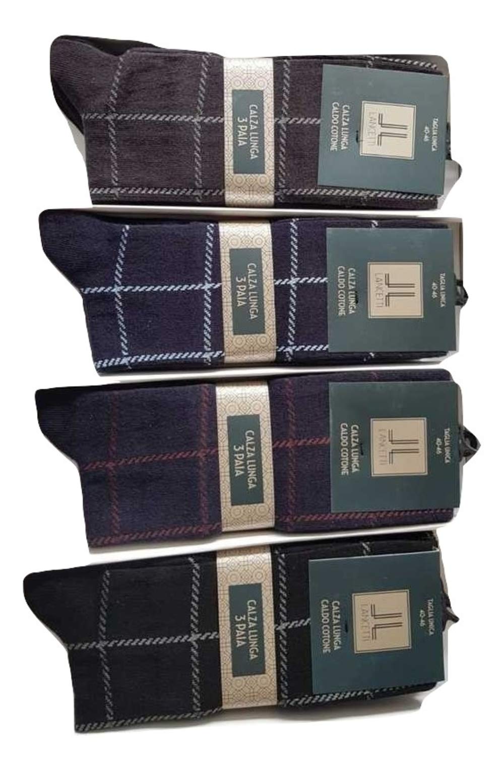 Lancetti 6/12 Calze uomo fantasie assortite taglia unica Art. LAN120 - Home Shopping Italia 