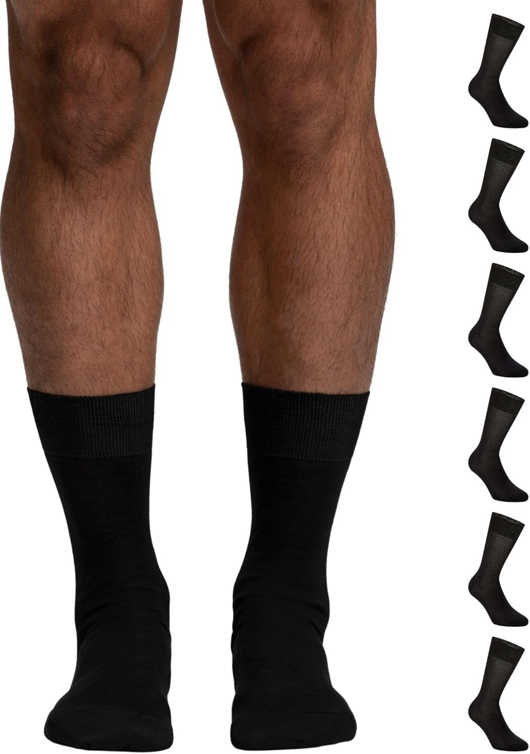 POMPEA 6 Paia Calzini Uomo in Cotone Filo di Scozia, Calze Corte al Polpaccio, Eleganti e Versatili - Home Shopping Italia 