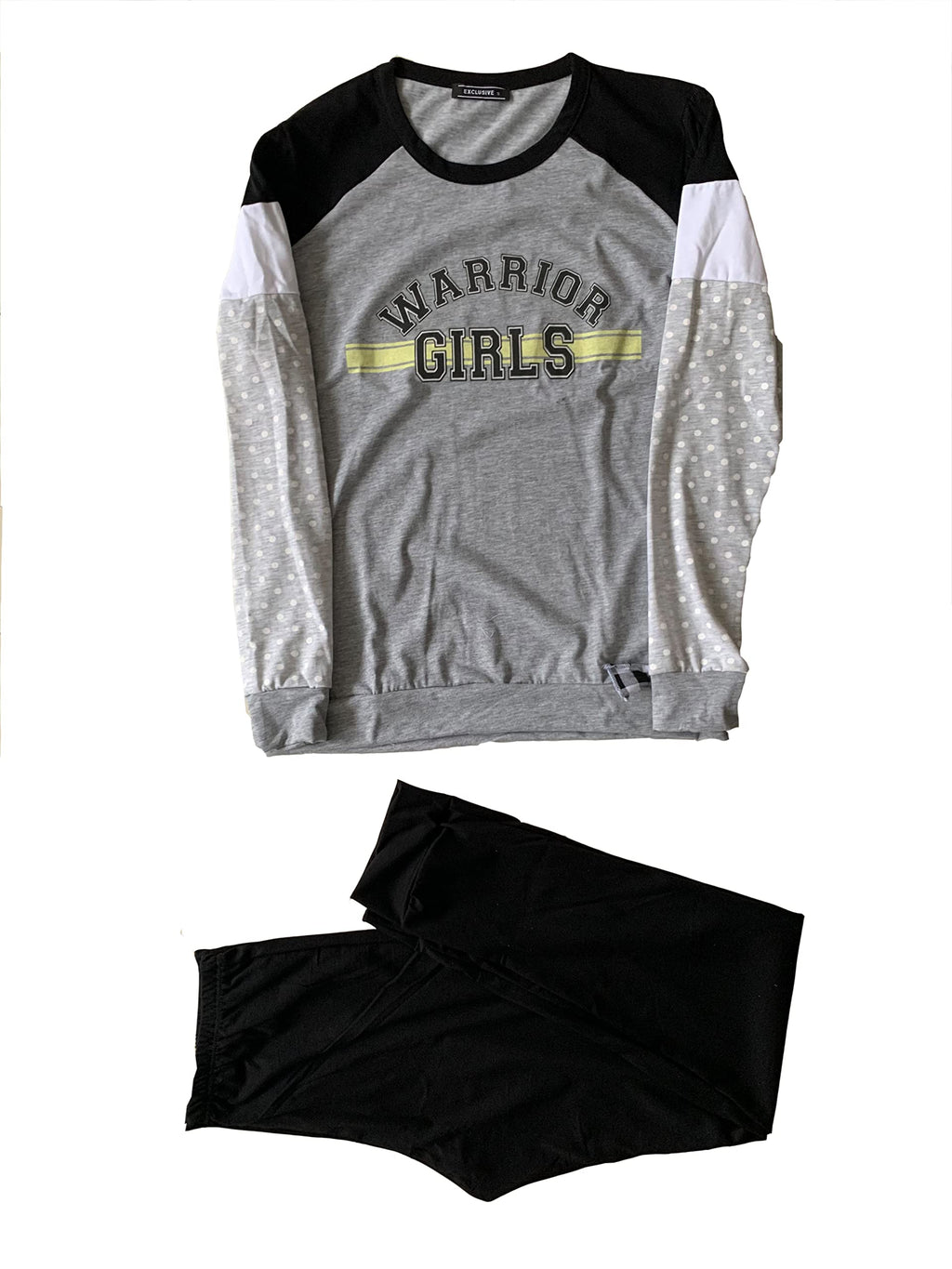Generic Pigiama da donna lungo in cotone due pezzi vari modelli e taglie rosa grigio - Exclusive - Home Shopping Italia 