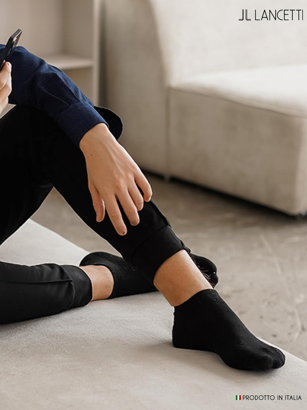 LANCETTI - 6 Paia Calzini Corti Sneaker per Uomo o Donna, Fantasmini in Cotone Filo di Scozia - Home Shopping Italia 