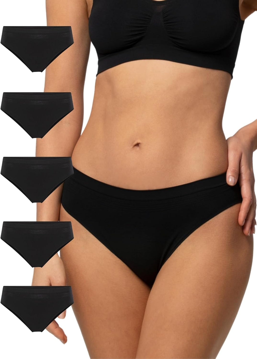 POMPEA 5 Paia Slip Donna in Morbida Microfibra, Mutande Donna Senza Cuciture Elasticizzate - Home Shopping Italia 