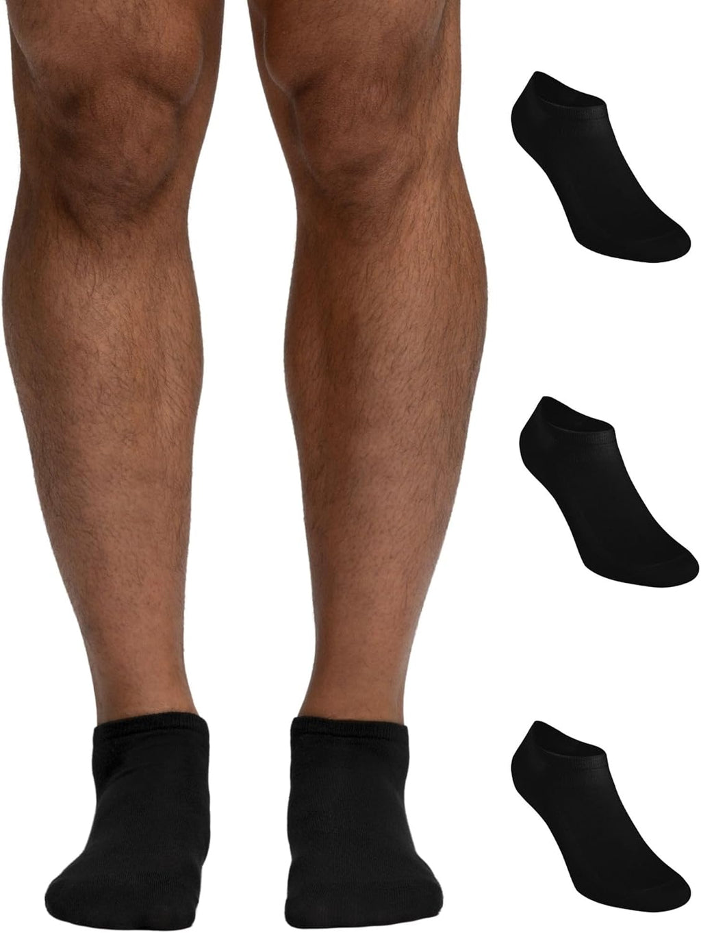 Pompea 3 Paia Calzini Uomo in Cotone, Calze Corte alla Caviglia con Punta e Tallone Rinforzati - Home Shopping Italia 
