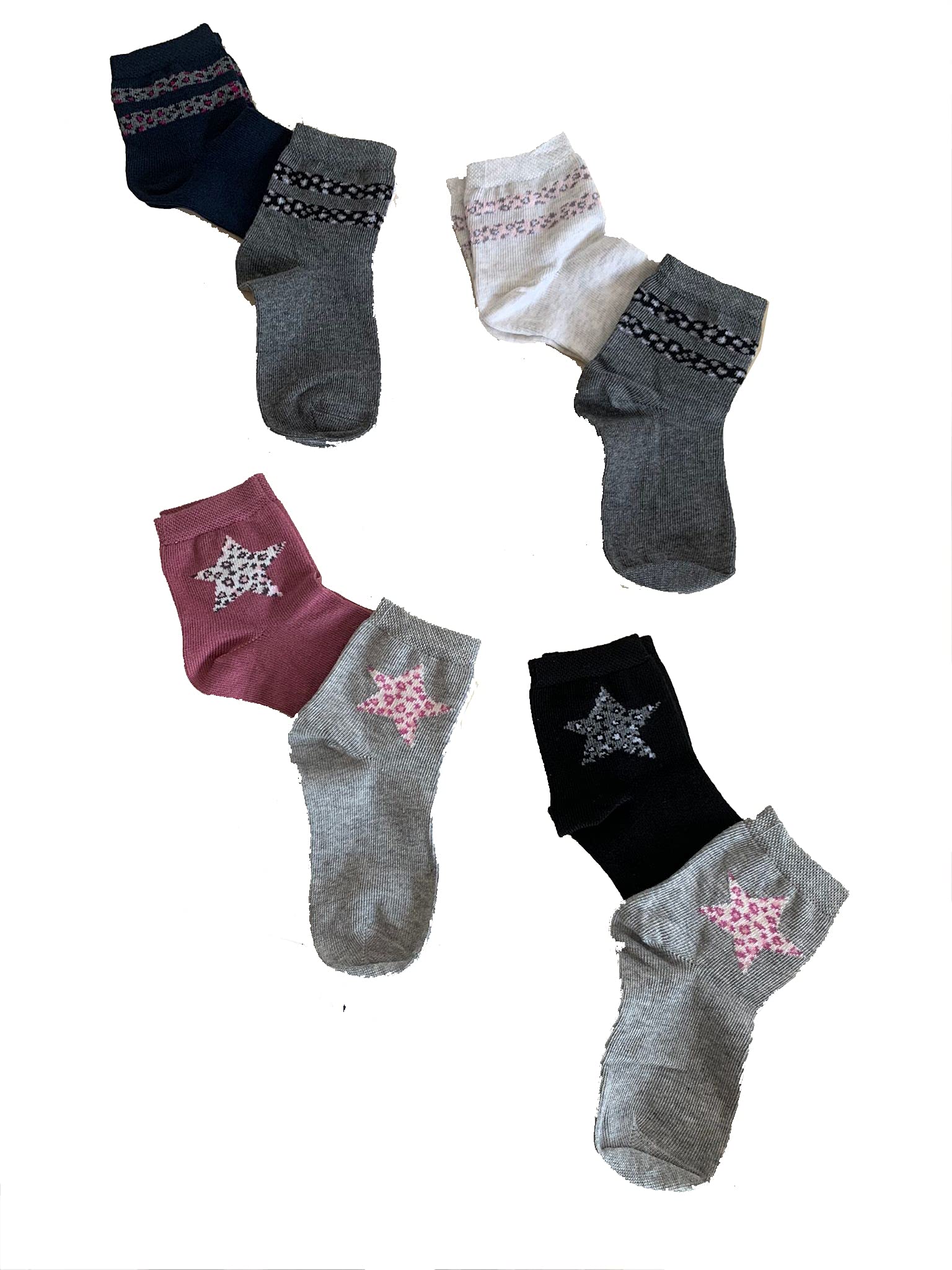 6 Paia di Calzini in Caldo Cotone da Bambina Vari Modelli e Taglie - Home Shopping Italia 