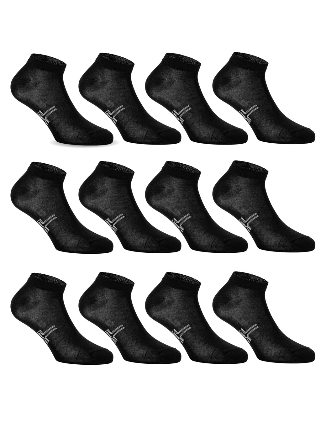 LANCETTI - 12 Paia Calzini Corti Sneaker per Uomo o Donna, Fantasmini in Cotone Filo di Scozia - Home Shopping Italia 